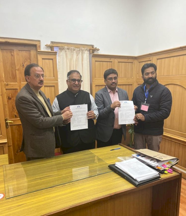हरित हाइड्रोजन एवं अमोनिया परियोजना के लिए समझौता ज्ञापन हस्ताक्षरित..... परियोजना से प्रदेश में 4 हजार करोड़ से अधिक का निवेश तथा 3500 से अधिक रोजगार के अवसर होंगे सृजित