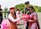 राष्ट्रपति का शिमला पहुंचने पर गर्मजोशी से स्वागत.......