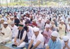 नाहन की  में ईद उल फितर की नमाज की अता........ मुल्क की अमन शांति के लिए मांगी दुआ