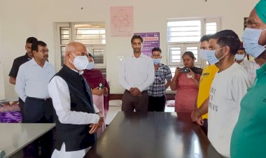 राज्यपाल ने किया नशानिवारण केंद्र का औचक निरीक्षण