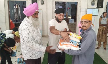 नर सेवा नारायण सेवा मिशन के तहत जरूरतमंदो को मुफ्त राशन वितरित............... 45 परिवारों को दिया गया मुफ्त राशन