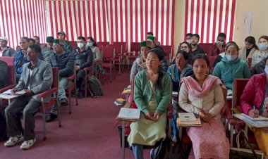 जन्म एवम मृत्यु  प्रमाण पत्र के ऑनलाइन पंजीकरण बारे प्रशिक्षण शिविर का  किया गया आयोजन...........