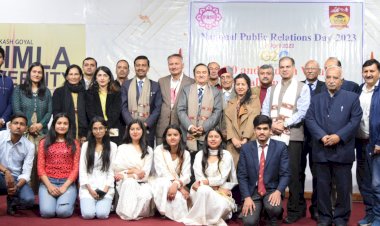 पीआरएसआई  शिमला चैप्टर और एपीजी शिमला विश्वविद्यालय द्वारा...... राष्ट्रीय जनसंपर्क दिवस आयोजित।