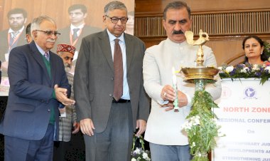 समकालीन न्यायिक विकास एवं सुदृढ़ीकरण पर आयोजित....... उत्तर क्षेत्र-दो के क्षेत्रीय सम्मेलन का शुभारंभ किया मुख्यमंत्री ने