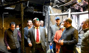 स्वास्थ्य मंत्री ने किया आईजीएमसी में आगजनी से क्षतिग्रस्त स्थल का दौरा......