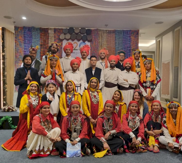 चुनिंदा 74 कलाकारों ने ....जी - 20 सम्मेलन में  विदेशी मेहमानों को खूब झुमाया