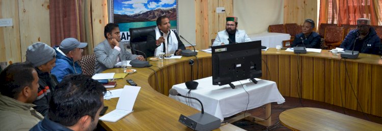 लाहौल स्पीति के विकास में अधिकारी समन्वय से करें कार्य......राहुल कुमार