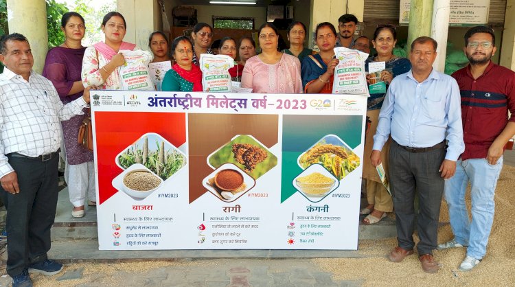 मोटे अनाज़ की महत्ता बारे कृषि सखियों को किया जागरूक महत्ता बारे कृषि सखियों को किया जागरूक