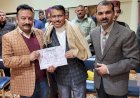 हिमाचल प्रदेश कला के क्षेत्र में भी अग्रणी: रोहित ठाकुर....... महासू आर्ट सोसाईटी के आयोंजन में प्रकाश बादल एवं कलम सिंह कायथ सम्मानित......