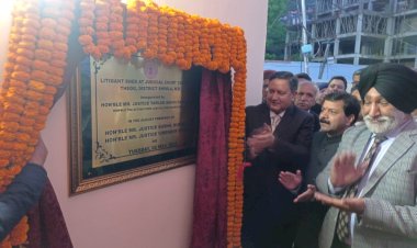 तरलोक सिंह चौहान ने रोहड़ू में किया अतिरिक्त जिला एवं सत्र न्यायालय का शुभारंभ........ ठियोग में 90 लाख की लागत से बने लिटिगेंट शेड का भी किया लोकार्पण.......