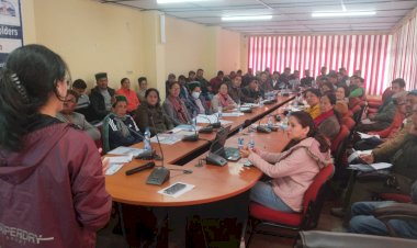 तंबाकू मुक्त पंचायत  बनाने  हेतु........ कार्यशाला का किया आयोजन.......