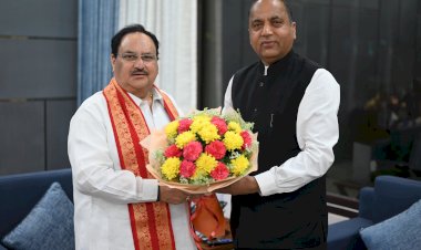 जगत प्रकाश नड्डा से मिले जयराम ठाकुर, हुई विस्तृत चर्चा.....