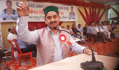 शाहपुर नगर पंचायत के लिए मंजूरी को भेजी है........ 56 करोड़ की सीवरेज योजना - केवल सिंह पठानिया........