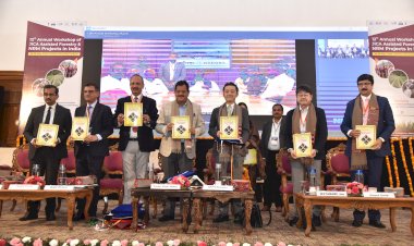 भारत में जायका द्वारा वित्त पोषित वानिकी और एनआरएम परियोजनाओं की तीन दिवसीय 24 से 26 मई, 2023 तक 12 वीं वार्षिक कार्यशाला का शुभारम्भ.........   सुखविंदर सिंह ठाकुर, मुख्यमंत्री हिमाचल प्रदेश ने वर्चुअली किया......