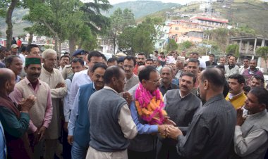 शिलाई में मिनी सचिवालय व अस्पताल भवन का शीघ्र होगा निर्माण- हर्षवर्धन चैहान.......