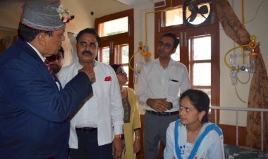स्वास्थ्य मंत्री ने किया सिविल अस्पताल देहरा का निरीक्षण.... बोले... प्रदेश में स्वास्थ्य सुविधाओं पर व्यय होंगे 3139 करोड़...