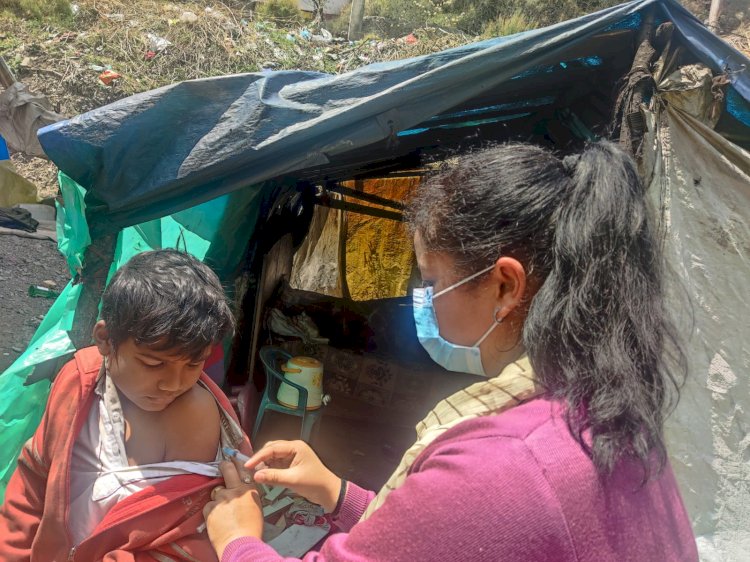 बच्चों के स्वस्थ जीवन का आधार टीकाकरण .....600 बच्चों का टीकाकरण किया