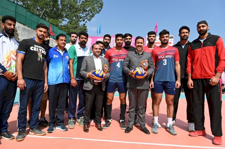 20वीं अखिल भारतीय डॉ यशवंत सिंह परमार मेमोरियल वॉलीबॉल प्रतियोगिता का किया शुभारम्भ......... प्रदेश के हर जिले को एक परटीकुलर स्पोर्ट्स में किया जाएगा विकसित - विक्रमादित्य सिंह.....