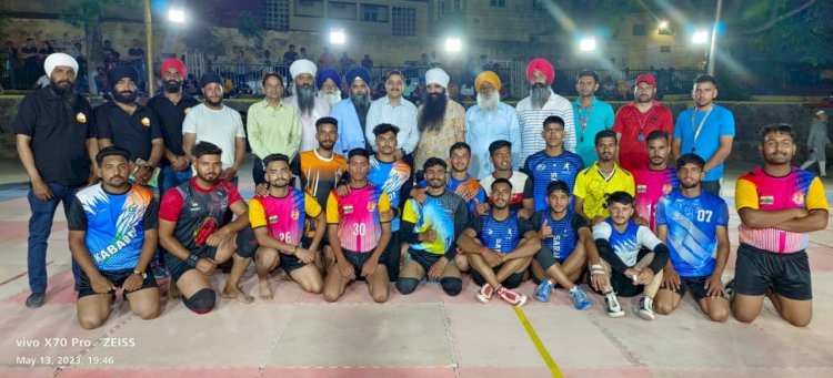 दशमेश कबड्डी कप का शुभारंभ.....नालागढ़ ने कालाअंब को हराया.... प्रतियोगिता  का  सांसद सुरेश कश्यप ने किया.......