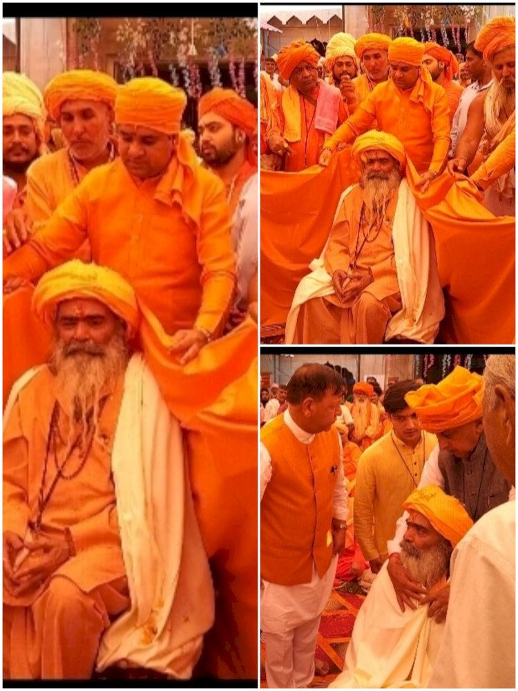 सिरमौर रियासत को मिले 11वें राजगुरु..... योगी किशोरी नाथ गद्दी पर हुए विराजमान.....परम्परा अनुसार चादर अभिषेक कर सौंपा जिम्मा......