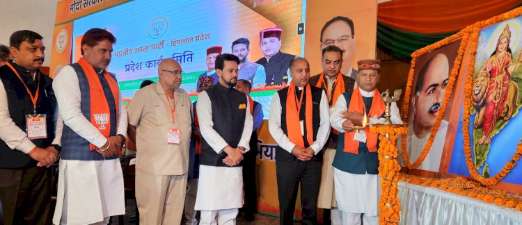 शिमला में .......भाजपा कार्याकरणी की बैठक में दिग्गज नेता जुटे.........