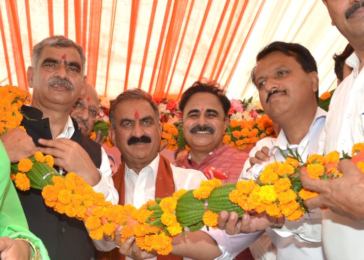 मुख्यमंत्री ने........ देहरा विधानसभा क्षेत्र मे 20.59 करोड़ की परियोजनाएं समर्पित कीं  ......कहा देहरा क्षेत्र का सर्वांगीण विकास सुनिश्चित करना प्रदेश सरकार की प्राथमिकता.....