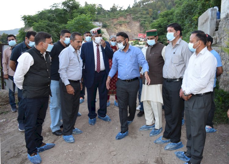 शांडिल ने किया फोर-लेन कार्य...... कचरा डंपिंग साईट..... नए अस्पताल स्थल का निरीक्षण....