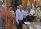 बाह्मण  सभा के प्रतिनिधिमंडल  की .......पुलिस अधीक्षक साक्षी वर्मा से शिष्टाचार भेंट ...