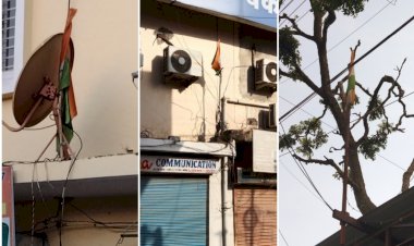 तिरंगा लगा कर भूल गए.....यह  कैसा सम्मान.....