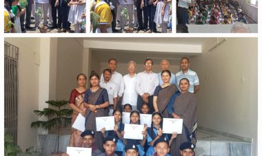 पारंगत सीनियर सेकंडरी स्कूल  मे .....साई समिति के सदस्यो ने किया बच्चो का मार्गदर्शन....