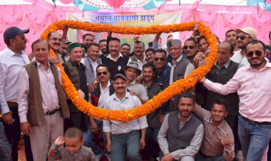 शिक्षा मंत्री ने किया....... झड़ग प्राथमिक स्वास्थ्य केंद्र का शिलान्यास, 3 करोड़ से पूर्ण होगा निर्माण कार्य......