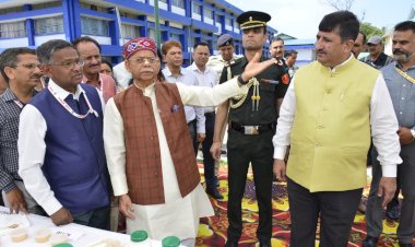 राज्यपाल ने .....किया कृषि विश्वविद्यालय के पशु चिकित्सा परिसर का दौरा......