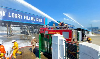 आईओसीएल टर्मिनल पेखूबेला में सुरक्षित रूप से समपन्न हुई माक ड्रिल.... माक ड्रिल से आपात परिस्थितियों से निपटने के लिए आती है जागरूकता - महेंद्र पाल गुर्जर