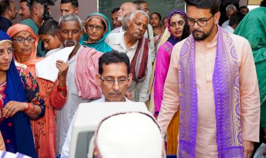 केंद्रीय मंत्री अनुराग सिंह ठाकुर के विशाल नेत्र जांच शिविर में.......... 4311 लोगों ने कराई जांच,........ 2753 लोगों को दिए गए नंबर वाले चश्मे....