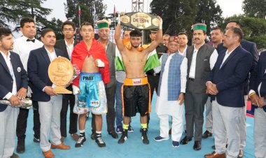 राज्यपाल ने प्रो-बॉक्सिंग टूर्नामैंट का शुभारम्भ किया..... कहा, प्रदेश के विकास के लिए स्वर्गीय वीरभद्र सिंह के योगदान को सदैव याद किया जाएगा.....