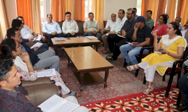 मुख्य संसदीय सचिव सुंदर सिंह ठाकुर ने आज विभिन्न विभागों के साथ की समीक्षा बैठक......  विभागाध्यक्षो को निर्धारित समय में कार्य पूर्ण करने के निर्देश.......