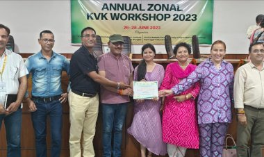 सूबे का सर्वश्रेष्ठ केंद्र बना कृषि विज्ञान केंद्र धौलाकुआं......उत्तरांचल विश्वविद्यालय में आयोजित कार्यशाला में मिला सम्मान......