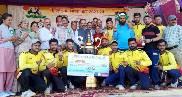 युवाओं को नशे से दूर रखने में खेल प्रतियोगिताएं अहम...... अनिरुद्ध सिंह