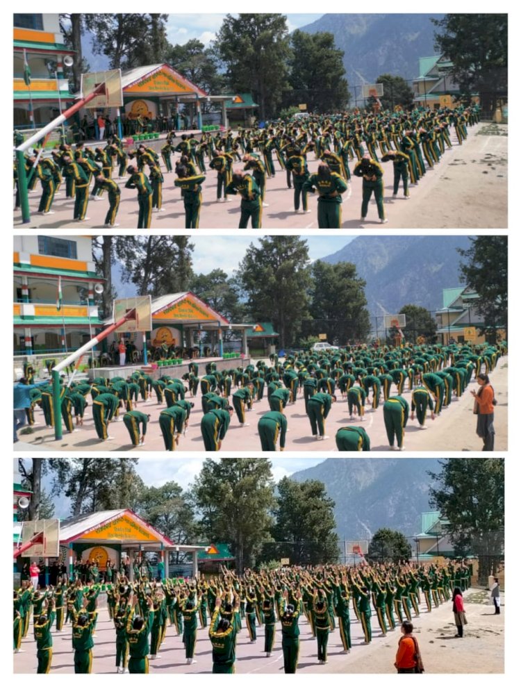 किन्नौर जिला में मनाया जा रहा है अंतर्राष्ट्रीय योग माह....... जिला के 5484 लोगों को योग शिविरों के माध्यम से योग के प्रति किया गया जागरूक....