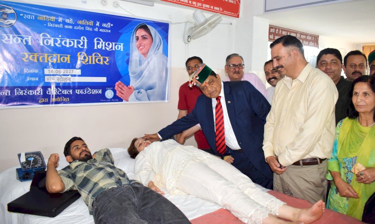 रक्तदान से अनेक जिंदगियों को जीवनदान मिलता है - शांडिल