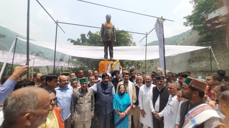 उपमुख्यमंत्री ने सैंज में किया स्वर्गीय राजा वीरभद्र सिंह की प्रतिमा का अनावरण....... ., निरथ बांध से उठाऊ सिंचाई योजना के लिए तैयार होगी डीपीआर - मुकेश अग्निहोत्री......