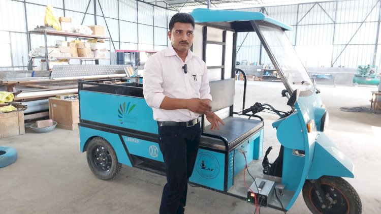 ऊना के........ विपन धीमान ई-रिक्शा बनाकर बने उद्यमी,........ पंडोगा में स्थापित किया प्लांट..... सीएम स्र्टाटअप योजना के तहत आईआईटी मंडी में एक वर्ष तक प्रोजेक्ट पर किया शोध कार्य