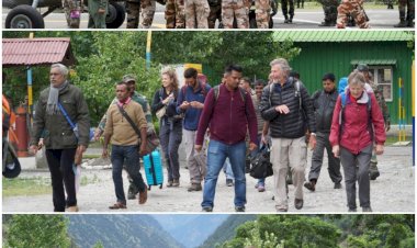 सांगला में फंसे 118 पर्यटकों को सुरक्षित निकाला ......... भारतीय सेना, आईटीबीपी, जिला पुलिस व गृह रक्षा के सहयोग से बचाव अभियान.....