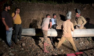 पेयजल आपूर्ति की बहाली के लिए जलशक्ति विभाग ने रात 11-11 बजे तक भी किया कार्य......