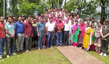 अरूण कुमार सर्वसम्मति से चुने गए एनजीओ के  प्रधान....  अराजपत्रित कर्मचारी महासंघ राजगढ़ के चुनाव संपन......