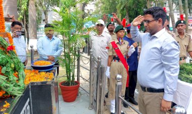 शहीद स्मारक ऊना में दी गई कारगिल युद्ध के शहीदों को श्रद्धांजलि