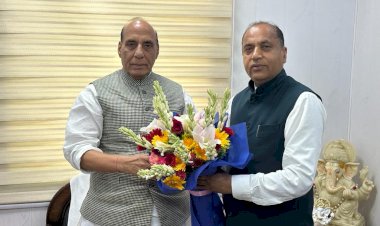 रक्षा मंत्री और सड़क परिवहन मंत्री से मिले पूर्व मुख्यमंत्री जयराम ठाकुर  आपदा में प्रदेश की मदद के लिए जताया आभार......