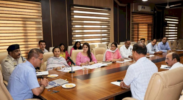 जिला बाल कल्याण एवं संरक्षण समिति की बैठक आयोजित उपायुक्त ने विभिन्न कार्य किए अनुमोदित
