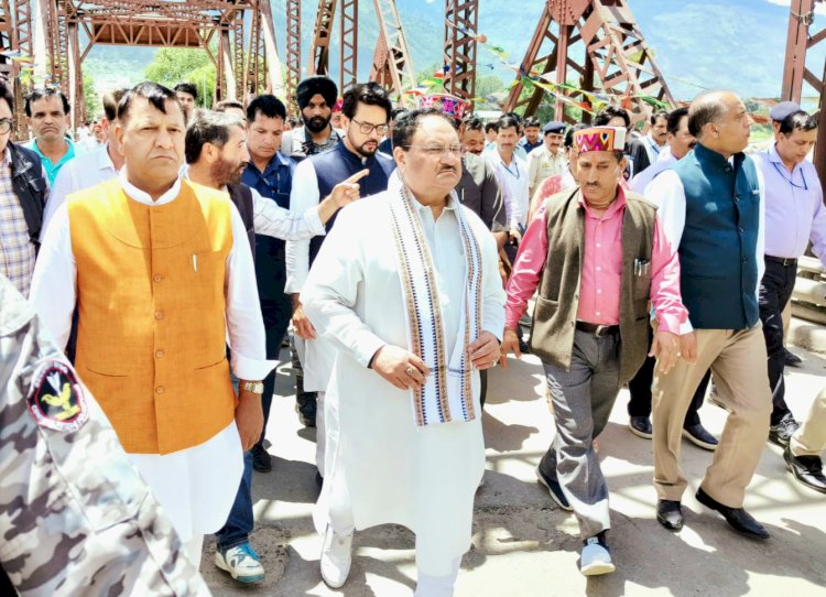 राहत की दृष्टि से केंद्र द्वारा राशि दी जा रही है और आने वाले समय में और भी दी जाएगी ......प्रधानमंत्री नरेंद्र मोदी जायजा लेने भेजा.....: नड्डा