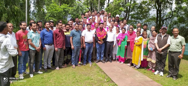 अरूण कुमार सर्वसम्मति से चुने गए एनजीओ के  प्रधान....  अराजपत्रित कर्मचारी महासंघ राजगढ़ के चुनाव संपन......